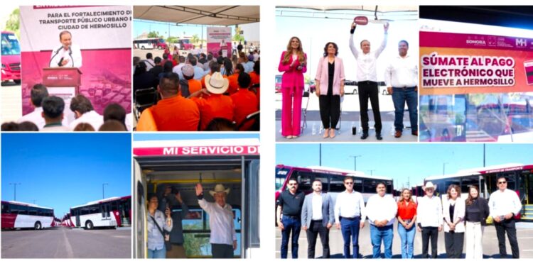 Con más de 400 unidades y subsidio de 4 mil millones, Gobernador Durazo fortalece el transporte público en Sonora