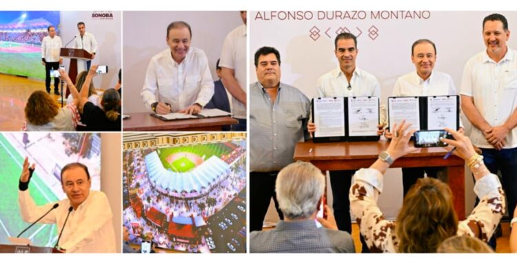Regresan Los Mayos a casa; Gobernador Durazo anuncia 150 millones para remodelar estadio de Navojoa