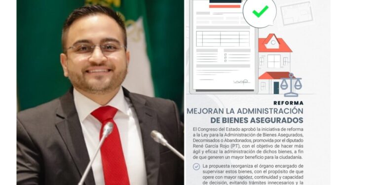 Congreso aprueba reforma de René García sobre administración de bienes asegurados