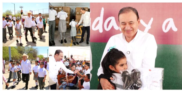 Gobernador Durazo destina la mayor inversión registrada en uniformes escolares; inicia distribución el 6 de mayo