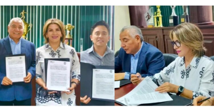 Firman Presidenta de Cananea y Rector de UTH convenio para abastecimiento de agua a través de energía renovable