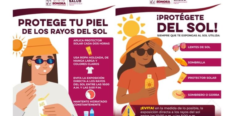 Llama Salud Sonora a prevenir quemaduras solares durante actividades recreativas