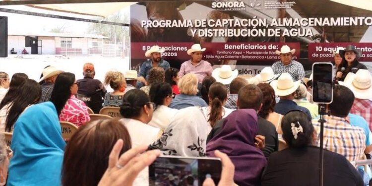 Respalda Alfonso Durazo rescate del campo y acceso al agua para familias rurales de Bácum
