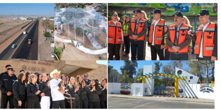 Gobernador Durazo impulsa obras clave de infraestructura y medio ambiente; avanza Parque Ostimuri y carretera a Kino