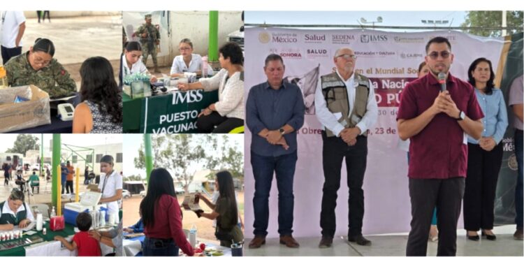 LLEVAN SERVICIOS MÉDICOS GRATUITOS A FAMILIAS DE LA COLONIA CAJEME A TRAVÉS DE JORNADA DE LA SALUD