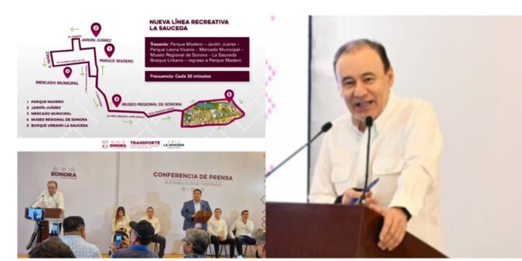 Anuncia gobernador Alfonso Durazo nueva Línea Recreativa La Sauceda