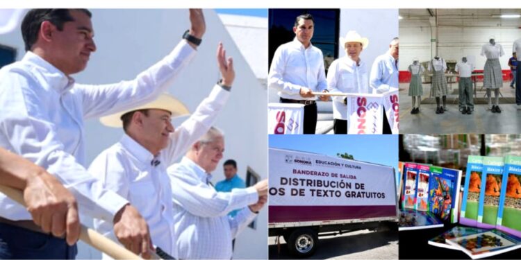 Gobernador Durazo arranca distribución de más de 3.3 millones de libros de texto en escuelas públicas