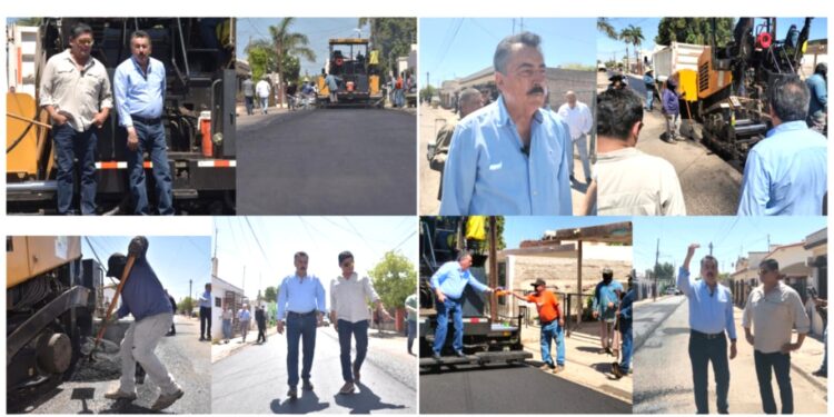 AVANZA JAVIER LAMARQUE EN REHABILITACIÓN DE CALLES CON PROPIO EQUIPO COMPLETO PARA PAVIMENTAR