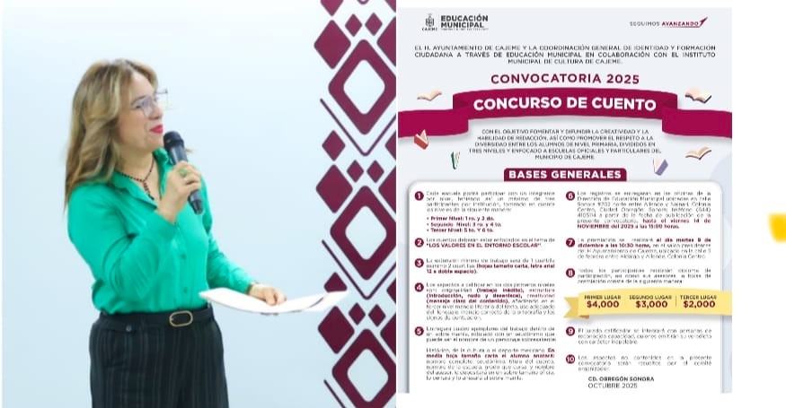 CONVOCA GOBIERNO MUNICIPAL AL CONCURSO DE CUENTO INFANTIL 2025