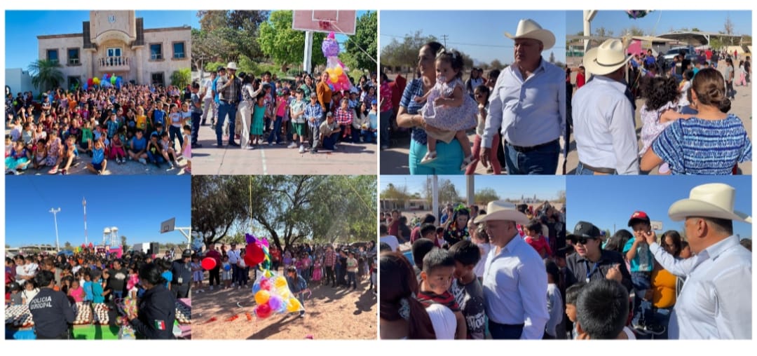 Celebra Ayuntamiento de Bácum el Día del Niño en todas las comunidades del municipio