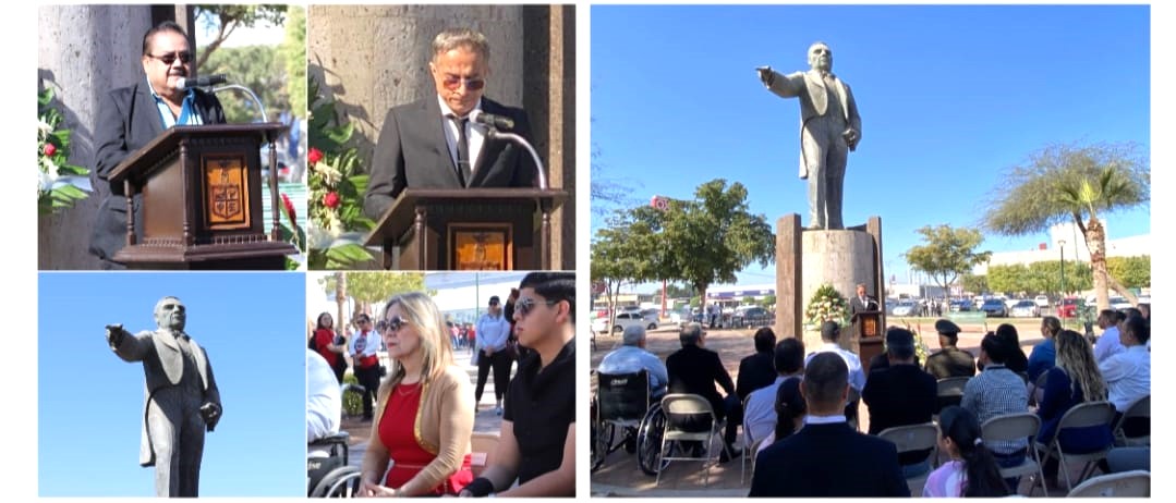 CAJEME CONMEMORA EL 219 ANIVERSARIO DEL NATALACIO DE BENITO JUÁREZ