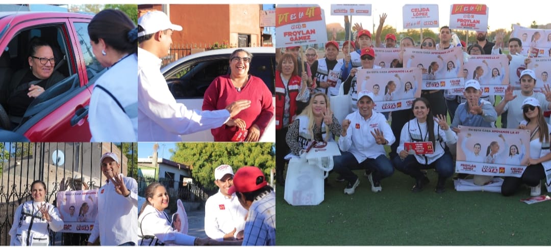 Celida y Froylán siguen activando con todo el Plan C en Hermosillo