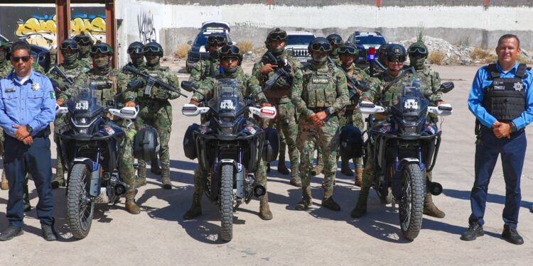 CONTINÚA CAPACITACIÓN EN MOTO PATRULLAJE PARA ELEMENTOS DE LA SECRETARÍA DE MARINA EN LA ACADEMIA DE POLICÍA DE CAJEME