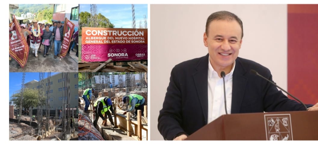 Gobernador Durazo avanza en construcción de albergue de Hospital General de Especialidades