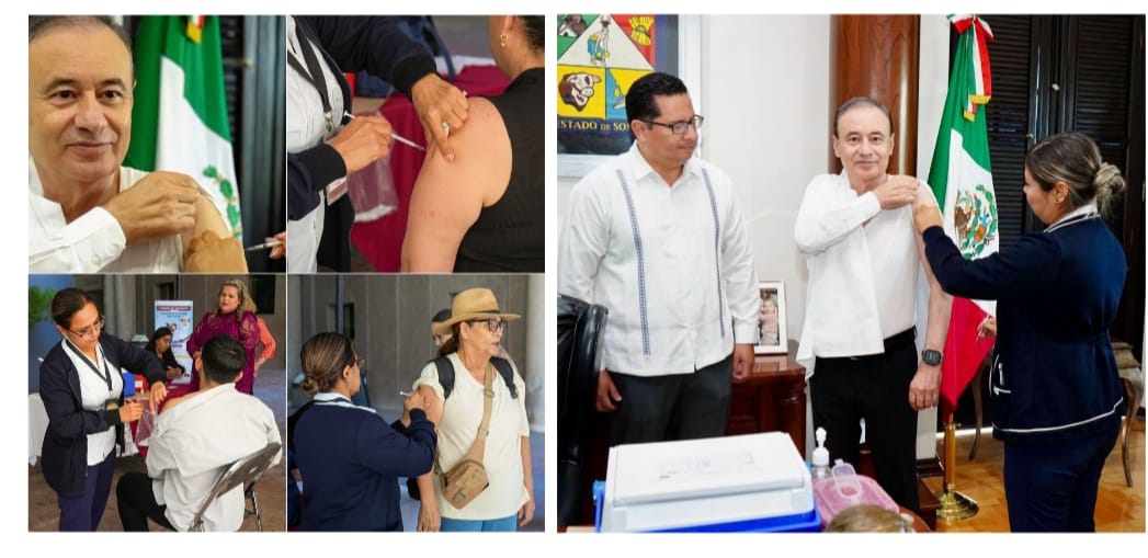 Gobernador Durazo refuerza la prevención de enfermedades respiratorias con jornada de vacunación invernal
