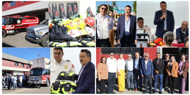 LAMARQUE ENTREGA EQUIPAMIENTO PARA FORTALECER LA PROTECCIÓN Y OPERATIVIDAD DEL DEPARTAMENTO DE BOMBEROS EN CAJEME