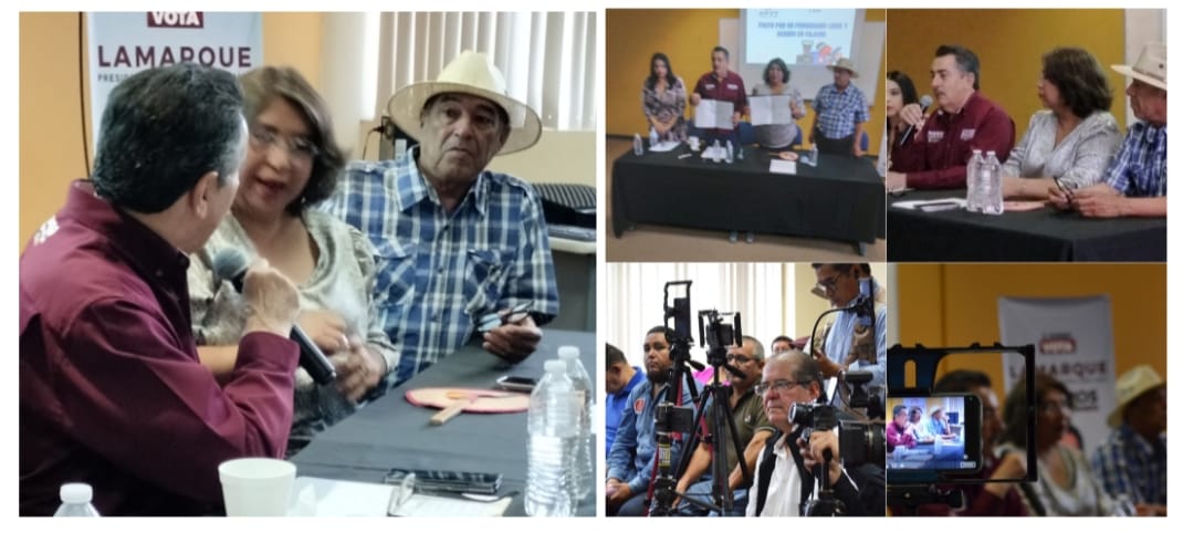 JAVIER LAMARQUE FIRMA PACTO POR UN PERIODISMO LIBRE Y SEGURO EN CAJEME