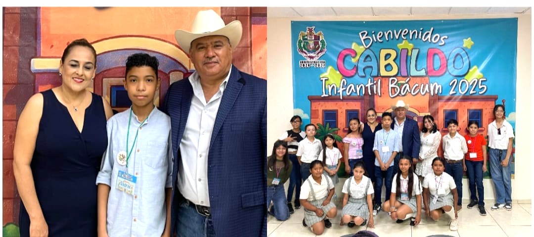 NIÑAS Y NIÑOS TOMAN EL MANDO DEL MUNICIPIO DURANTE EL CABILDO INFANTIL BÁCUM 2025