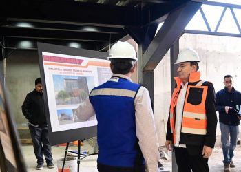 PRESENTA 85% DE AVANCE CONSTRUCCIÓN DE BIBLIOTECA DEL COLEGIO DE SONORA