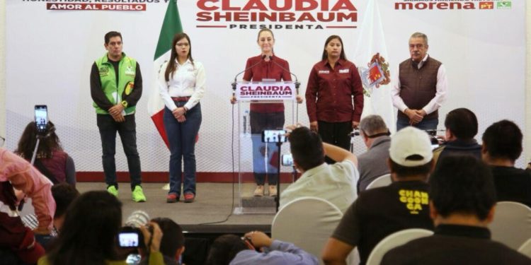 CLAUDIA SHEINBAUM VA POR LA VISITA A LOS 300 DISTRITOS ELECTORALES DURANTE SU CAMPAÑA RUMBO A LA PRESIDENCIA DE MÉXICO