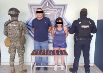 ELEMENTOS DE LA SSPM Y MARINA ASEGURAN 26 ENVOLTORIOS CON NARCÓTICO