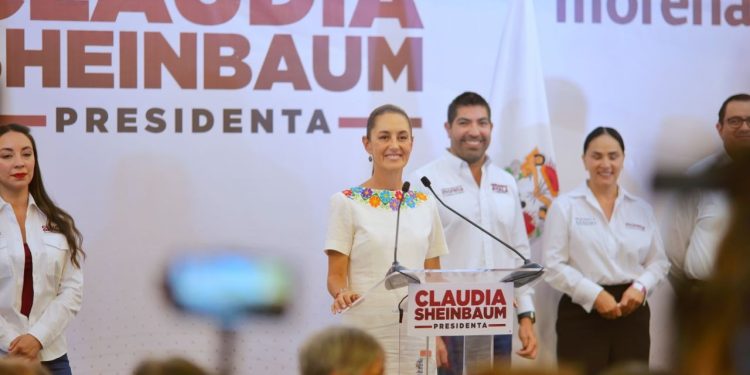 ELLOS TENÍAN PROGRAMAS CLIENTELARES, NOSOTROS CONSTRUIMOS DERECHOS: CLAUDIA SHEINBAUM