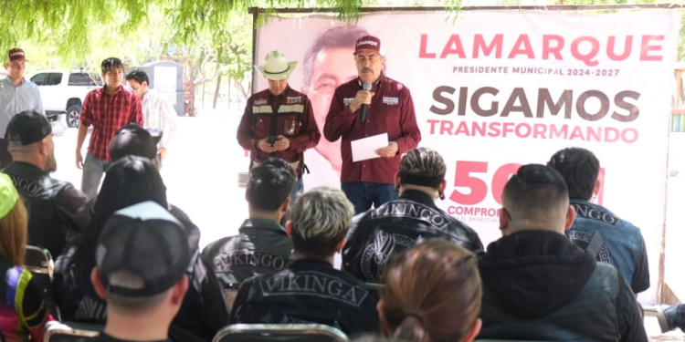 CANDIDATO JAVIER LAMARQUE ESTABLECE ESPACIO DE ENCUENTRO CON LA COMUNIDAD DE MOTOCICLISTAS DE CAJEME