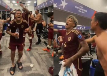 Se viraliza festejo de Venezuela tras derrotar a México 1-0
