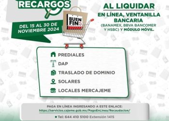 TESORERÍA MUNICIPAL ANUNCIA DESCUENTOS DEL BUEN FIN EN TODO NOVIEMBRE