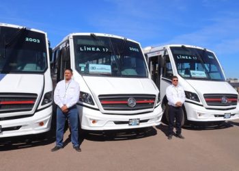 LLEGAN 13 UNIDADES DE AUTOBUSES A CAJEME