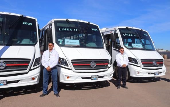 LLEGAN 13 UNIDADES DE AUTOBUSES A CAJEME