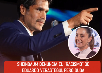 Sheinbaum denuncia el “racismo” de Eduardo Verástegui, pero duda de su alcance en México