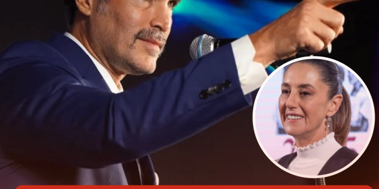 Sheinbaum denuncia el “racismo” de Eduardo Verástegui, pero duda de su alcance en México