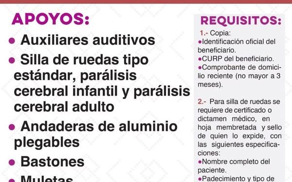 ABRE DIF CAJEME CONVOCATORIA  DE APOYOS DE LA BENEFICENCIA PÚBLICA