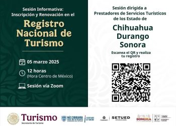Te invitamos a la Sesión Informativa: Inscripción y Renovación en el Registro Nacional de Turismo.