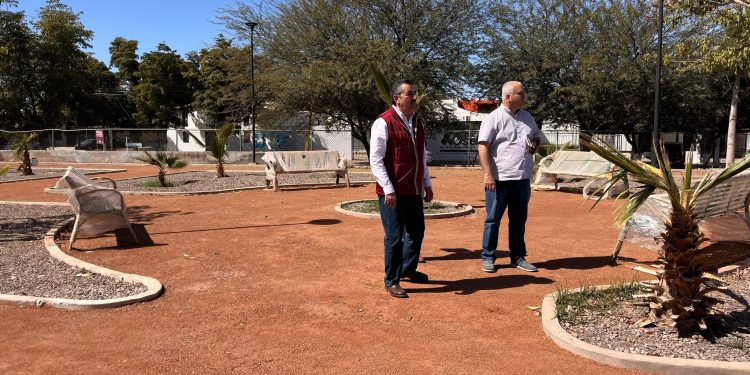 El presidente Javier Lamarque, supervisó el avance de importante