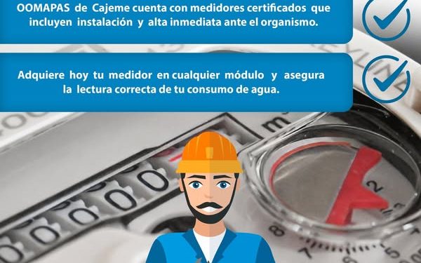 ADQUIERE TU MEDIDOR DE AGUA EN OOMAPASC