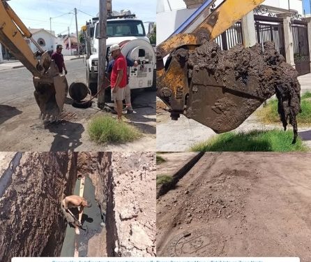 OOMAPASC REALIZA REPARACIONES POR CALLE TAMAULIPAS