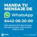 MANDA TU REPORTE A OOMAPASC, POR WHATSAPP