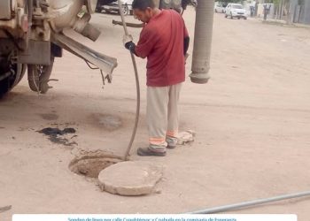 OOMAPASC REALIZA TRABAJS EN COMISARÍA DE ESPERANZA