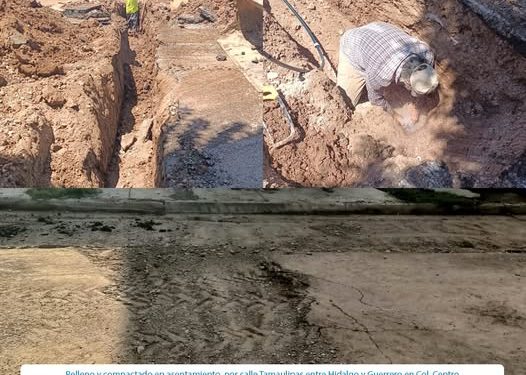 OOMAPASC REALIZA REPARACIONES EN COL. CENTRO