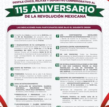 AYUNTAMIENTO DE CAJEME, INVITA A FORMAR PARTE DEL DESFILE DEL 20 DE NOVIEMBRE