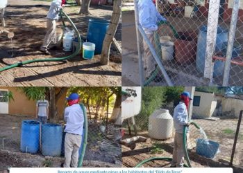 OOMAPASC LLEVA PIPAS A EJIDO DE TERAS