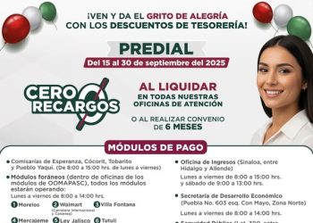 DESCUENTOS DE SEPTIEMBRE EN TESORERÍA MUNICIPAL DE CAJEME