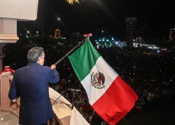 PRESIDENTE DE CAJEME ENCABEZA CEREMONIA DE GRITO DE INDEPENDENCIA