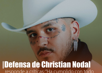 Defensa de Christian Nodal afirma que cumple con obligaciones