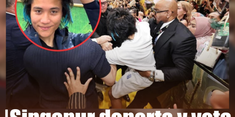 Fan que atacó a Ariana Grande es expulsado y vetado permanentemente de Singapur