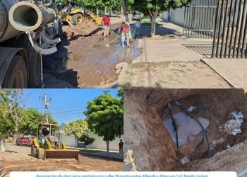 OOMAPASC REALIZA REPARACIONES EN COL. BENITO JUÁREZ