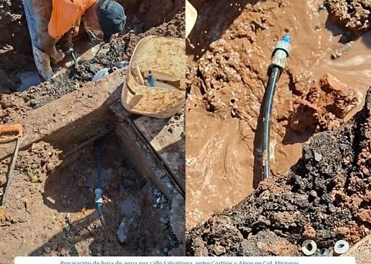 OOMAPASC REALZA REPARACIÓN DE FUGAS EN COL. MISIONES