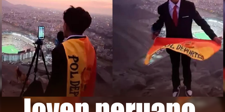 El joven narrador de 15 años que conquistó redes al relatar la final de la Libertadores desde un cerro en Lima